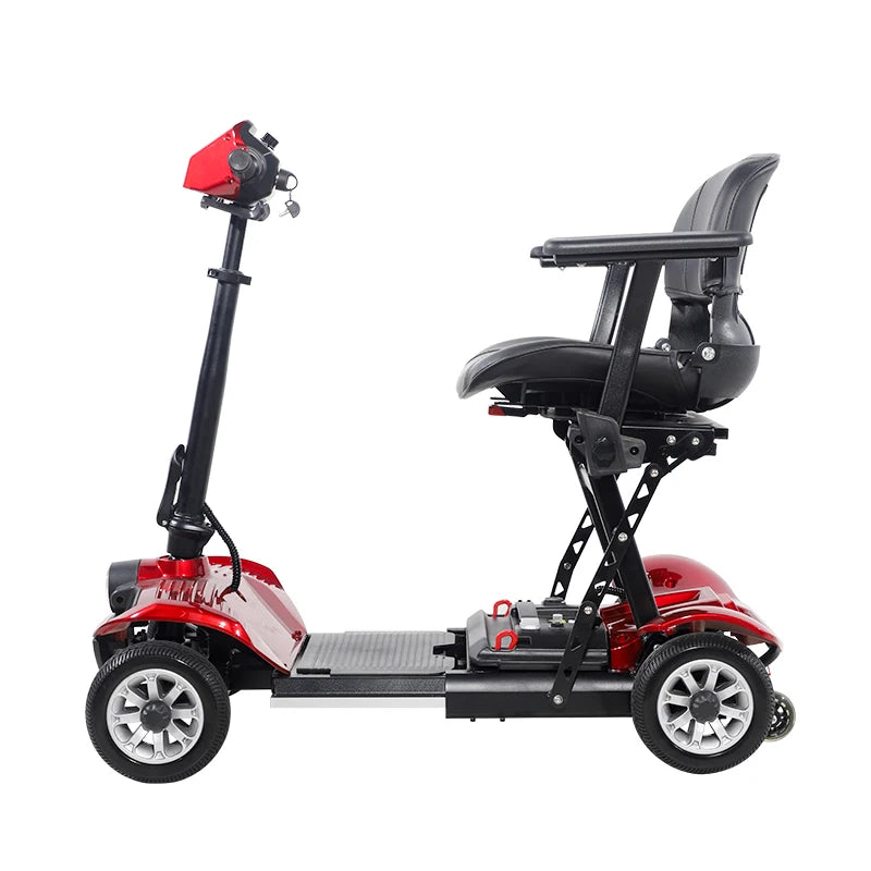 Four-Wheeled Mobility Scooter for Seniors,250W, 48V 13AH, 8Km/H, 18Km,265Lbs Max Range,2025 New E-Scooter