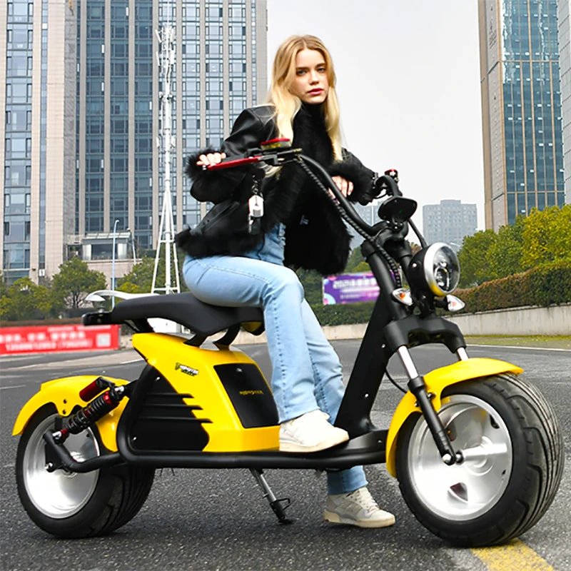 Adult Electric Motorcycle 3000W Motor Max Speed 70 KM/H 18 Inch Fat Tire 60V30AH Mileage 60-80KM 2 Wheel E Scooter