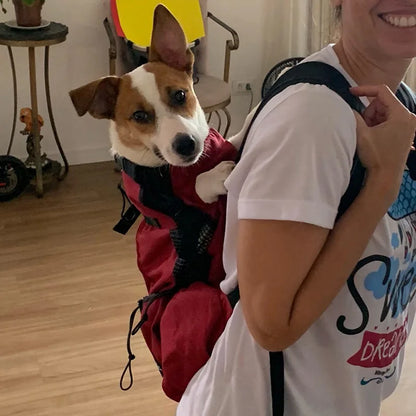 Strong Nylon Dog Carrier Backpack for Small Medium Dogs High Quality Breathable Cycling Backpack for Outdoor Travel Pet Supplies