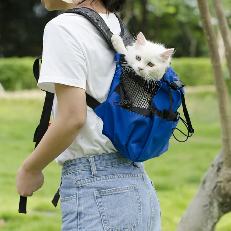 Strong Nylon Dog Carrier Backpack for Small Medium Dogs High Quality Breathable Cycling Backpack for Outdoor Travel Pet Supplies
