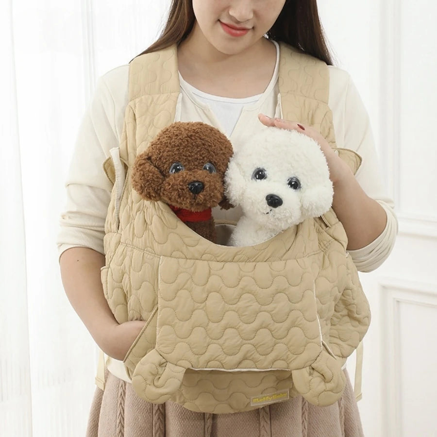 Pet Carrier Bag Extra Large Capacity Chest Backpack Dog and Cat Outdoor Bag Waterproof and Wind Resistant Portable Pet Bag