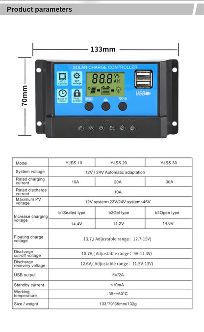 300W/600W Solar Panel Kit Complete 12V Polycrystalline USB Power Portable Outdoor Rechargeable Solar Cell Solar Generator