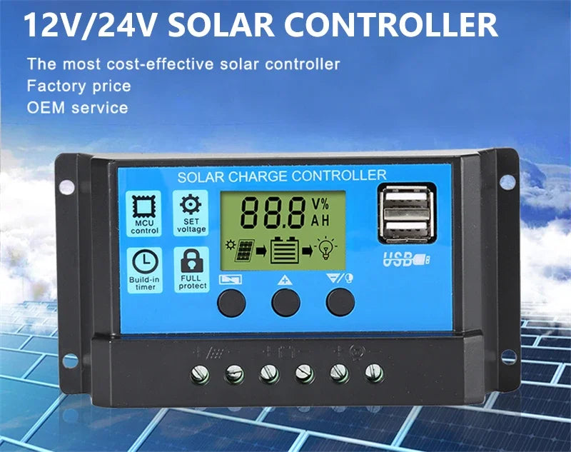 300W/600W Solar Panel Kit Complete 12V Polycrystalline USB Power Portable Outdoor Rechargeable Solar Cell Solar Generator