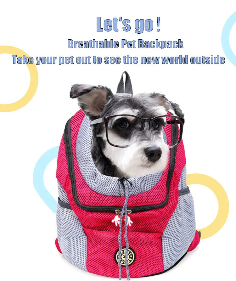 Dog Carrier Bag Pet Dog Transport Backpack For Small Dogs Travel Breathable Dog Carrier Puppy Carrier Pets Carrying Supplies