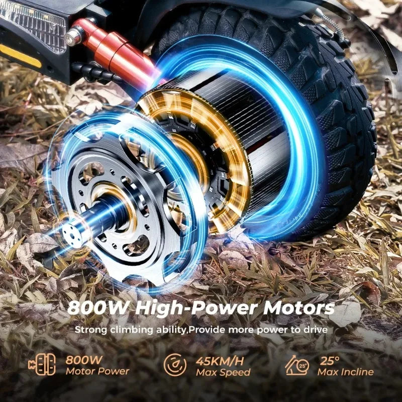 Electric Scooter Iscooter IX4 800W Motor 48V15AH Battery E-Scooter Anti-Slip Tire Max Speed 45KM/H Maxi Range 45Km Escootres