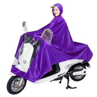 Double Electric Bike Raincoat Motorcycle Poncho Double