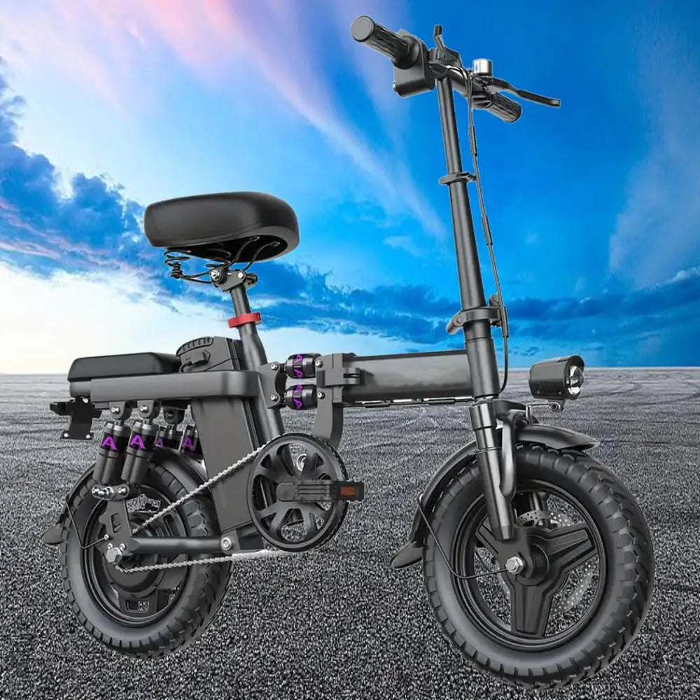 Folding Electric Motorcycles Bike for Adults, 48V 20Ah/15Ah/10Ah Commuting Ebikes 500W Brushless Motor Folding Electric Bicycles