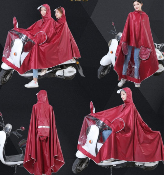 Electric Bike Motorcycle Raincoat Riding Poncho