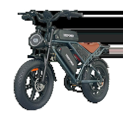 1000W 48V 60AH Adult Ebike Electric Bike Mountain Max 55KM/H Speed 20Inch Fat Tire Cycling Bicycle Electric Bicycle Off-Road