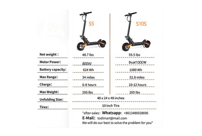 JOYOR S5/S10S Powerful Electric Scooter 800W/Dual 1000W Motor E Scooter 10 Inch Pneumatic Tires Scooter Electric Adult