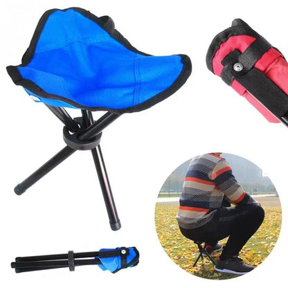 Outdoor Small Folding Triangular Stool Fishing Chairs Camping Multifunction Benches Foldable Stools Household Daily Park Chairs