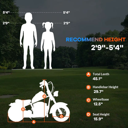 24V Electric Dirt Bike, 250W Electric Motorcycle W/Led Light, Leather Seat- Two Speed Max up to 14MPH & 60 Minutes Motorbike