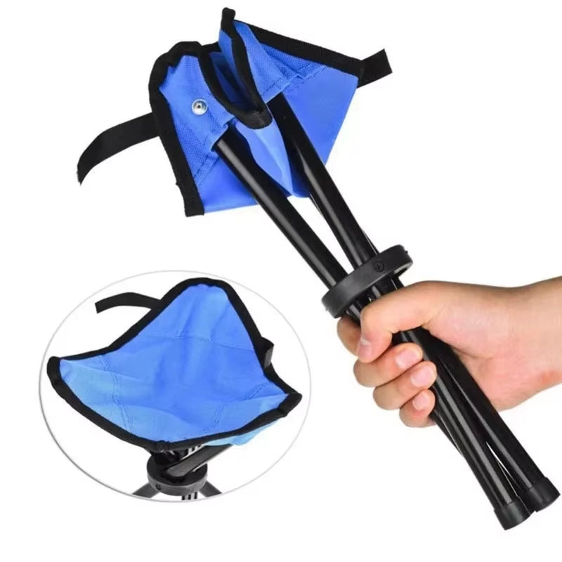 Outdoor Small Folding Triangular Stool Fishing Chairs Camping Multifunction Benches Foldable Stools Household Daily Park Chairs