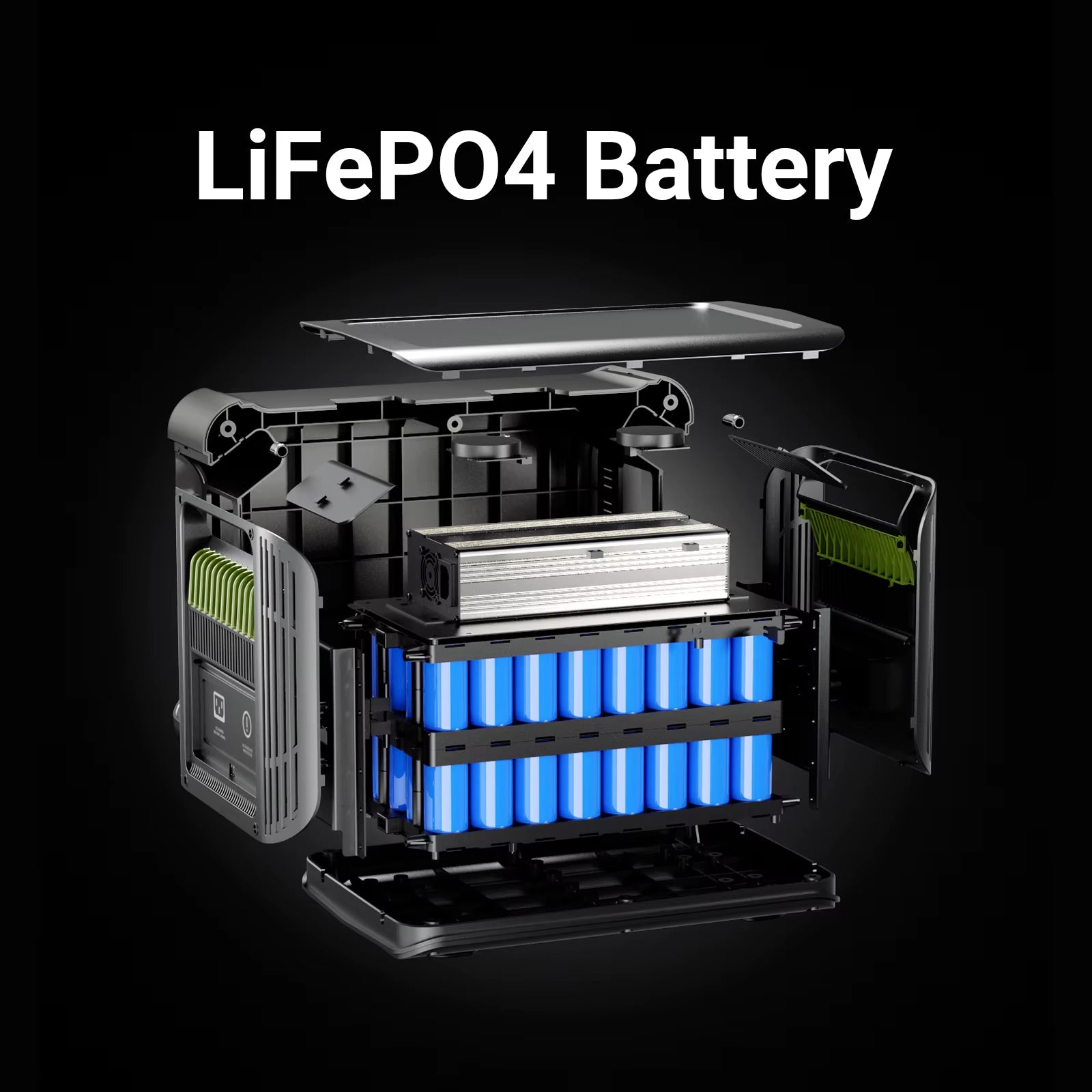 ALLPOWERS Portable Power Station Battery B1000 1152Wh Lifepo4 Batteries 1152Wh Extra Battery with Solar Generator for Outdoor