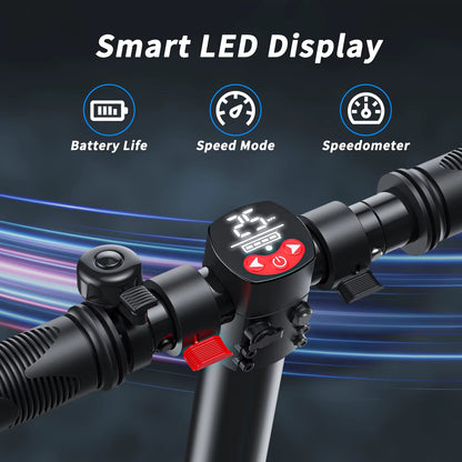COROMA Control Electric Scooter for Adults, 6.5 Inch Solid Tire Fast Foldable E Scooter, with Dual Braking System for Commuting
