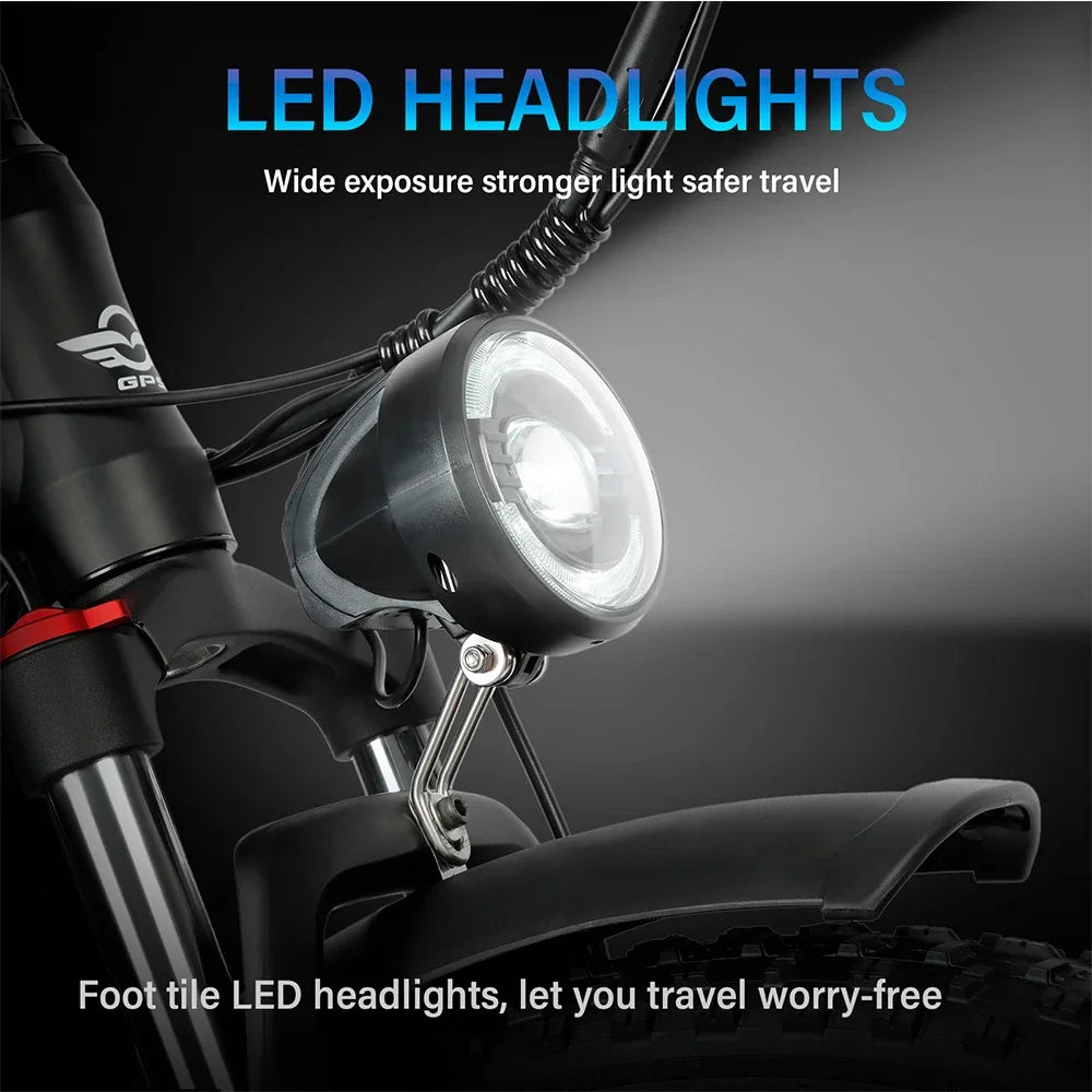 Mankeel DP-2603 Electric Bike 3000W Dual Motor 48V 25Ah Removable Battery 26" Off-Road Fat Tyre Electric Bicycles for Adult