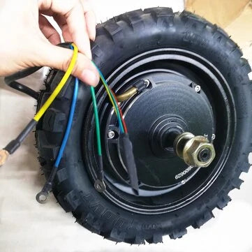 60V 38.4Ah 2800W 11 inch Electric Scooter Hub Motor Front/Rear Drive Brushless Motor with Vacuum Off-Road Tires for LAOTIE TI30 Replacement