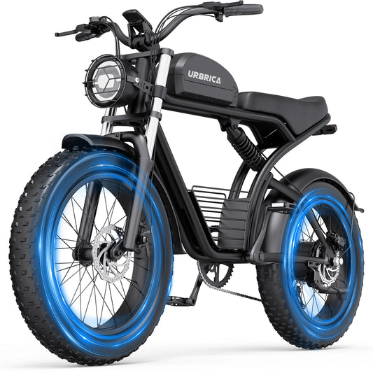 Electric Bike for Adults 3000W 1500W 32MPH 48V 23AH Max 75Miles Electric Motorcycle 20" Fat Tire Dirt Bike Shamano 7-Speed Ebike