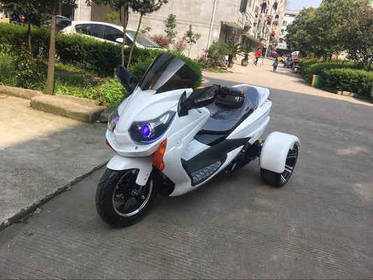 ZYH ATV Tricycle Adult Electric Motorcycle All Terrain Battery Car Pedal