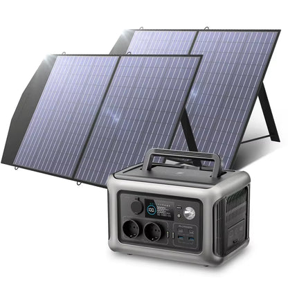 ALLPOWERS Solarpanel 100W 140W 200W Solar Energy Charger with Lifepo4 Battery 299Wh 600W Portable Power Station for Camping RV