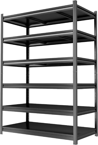 40''W Garage Shelving Heavy Duty Garage Storage Shelves, 3000 LBS Adjustable 5 Tier Industrial Shelving Unit, Metal Utility Shelf for Basement, Warehouse and Workshop (63''Hx40''Wx14''D, Black)
