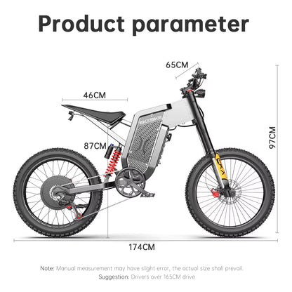 EKX X21 Max Electric Motorcycles Peak 6000W Brushless Gearless Motors 60V30AH Lithium Battery Speed 85Kmh Adult off Road Ebike