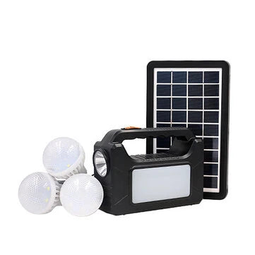 Portable Generator LED Flashlight with Solar Panels