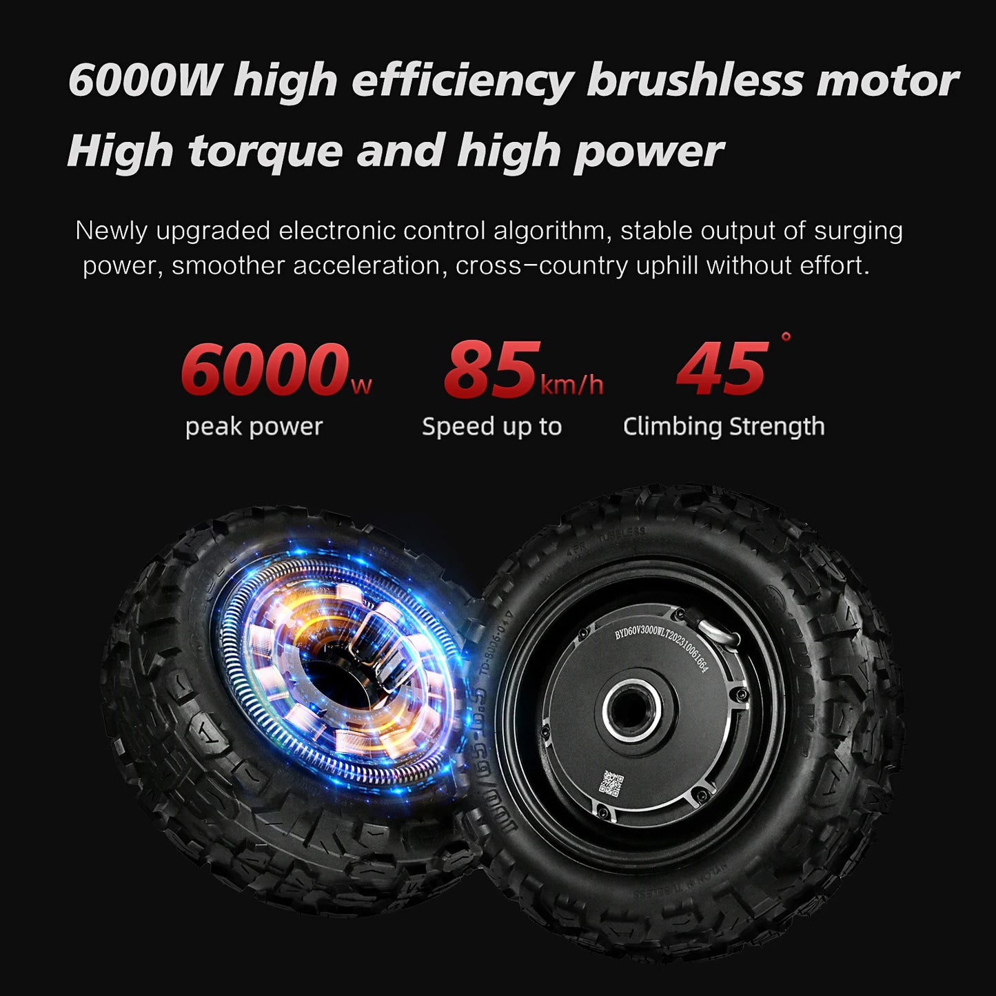 BOYUEDA Electric Scooter 6000W Dual Motor Large Battery 120KM Range Adult Foldable High Speed Off-Road E-Scooter
