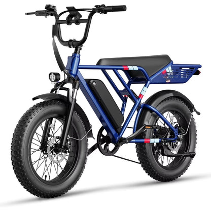 Electric Bike,1200W Peak Upgrade Motor & 30MPH & 70Miles] Full Suspension Ebike with 48V 13Ah Removable Battery Electric Bicycle