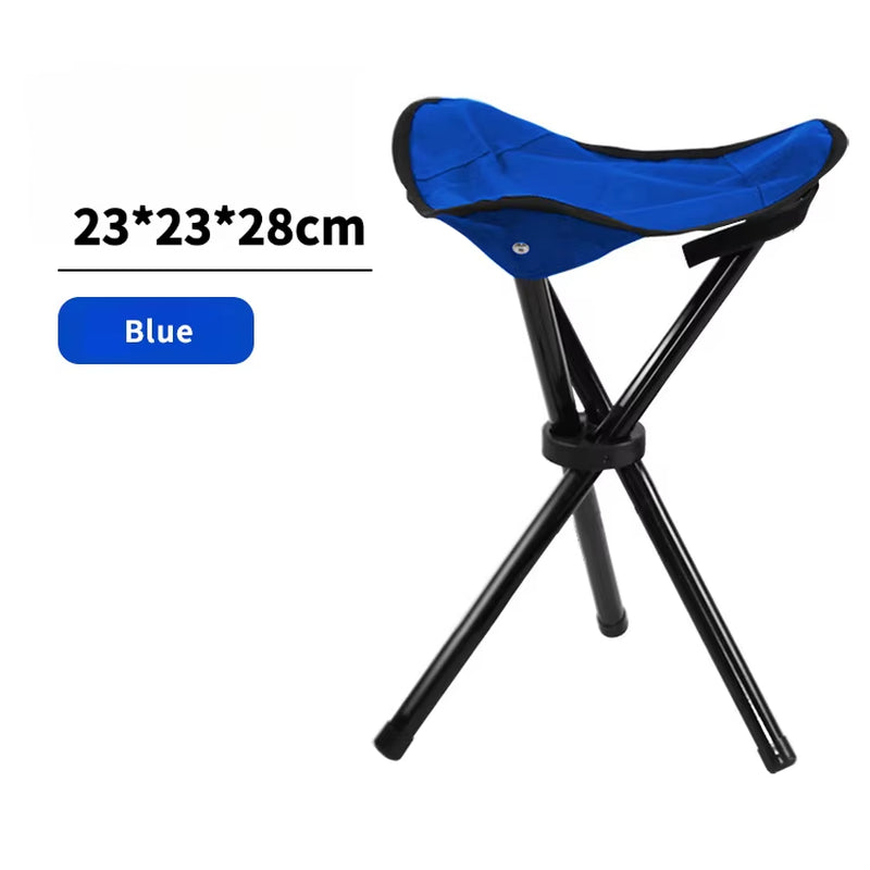 Outdoor Small Folding Triangular Stool Fishing Chairs Camping Multifunction Benches Foldable Stools Household Daily Park Chairs