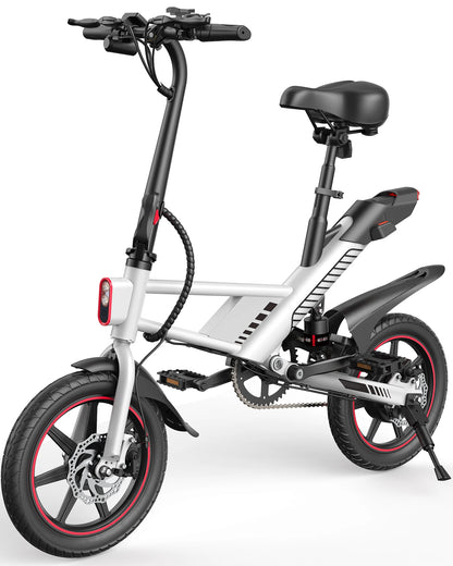 Gyroor 14" Ebike 450W Electric Bike for Adults, 18.6MPH 3 Riding Modes Mini Electric Bike with 36V 10AH Battery UL2849