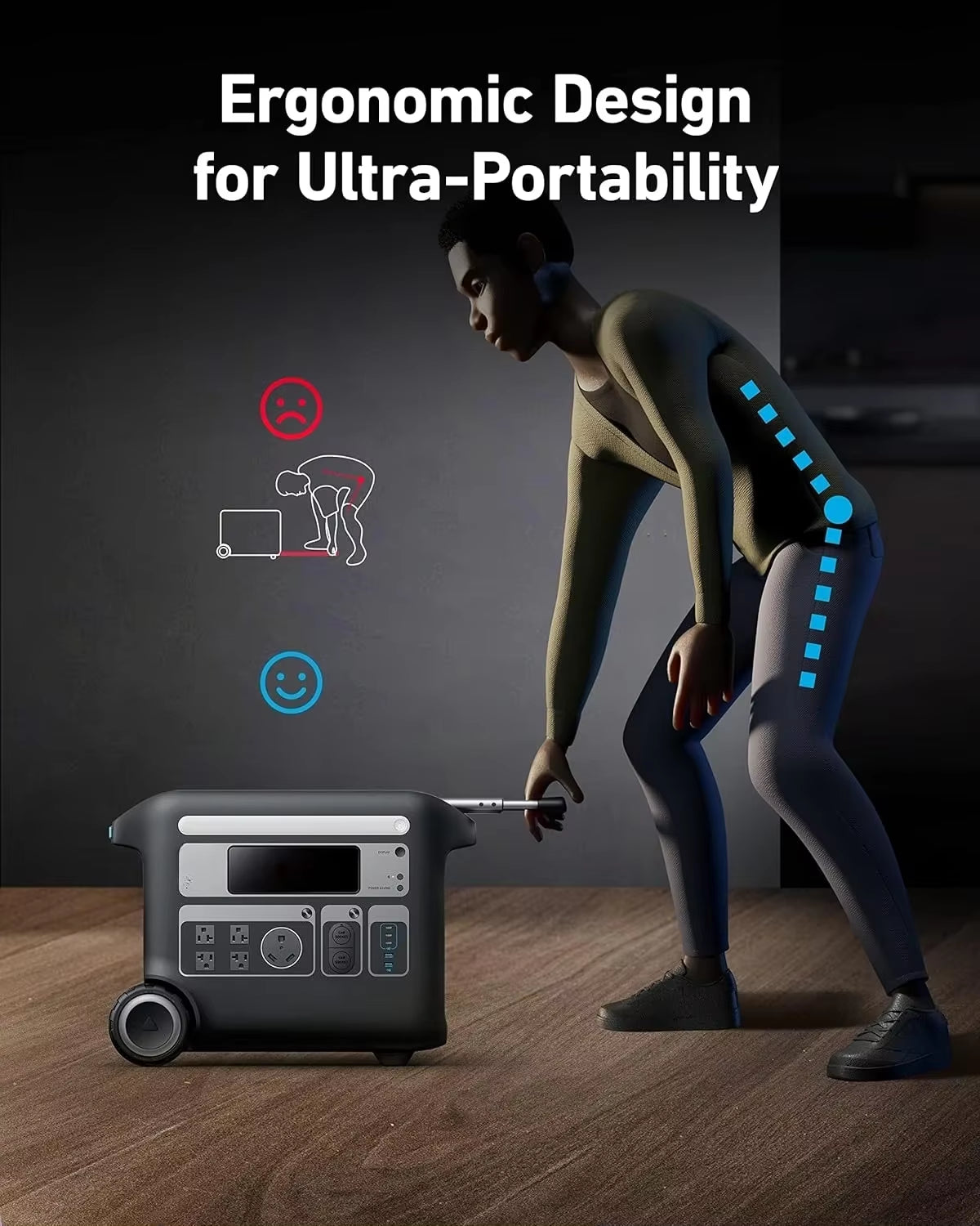 F2000 Portable Power Station, Powerhouse 767, 2400W Solar Generator, Ganprime Battery Generators for Home Use