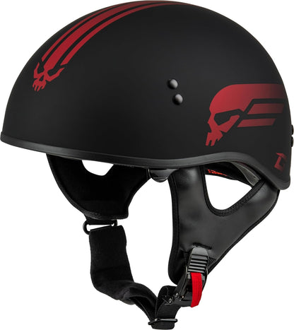 GMAX HH-65 Full Dressed Half Helmet (Matte Black, 2X-Large) - FMVSS 218 Approved